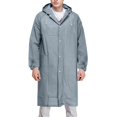 thumbnail image 4 of Habit de Pluie pour Femmes et Hommes, Imperméable Léger 5 Pcs avec Capuchon, Ensemble Veste à Manches Longues et Pantalon pour Activités de Plein Air, Randonnée et Déplacements Quotidiens, 4 of 8