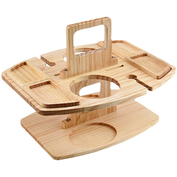 Versatile Wooden Serving Tray Minimalist Design Food Storage Solution For Organizing Items Indoor Outdoor Use