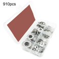 thumbnail image 1 of 910pcs/200pcs Stainless Steel Screw Flat Washer Spacer Metal Washer Fastener Kit, 1 of 7