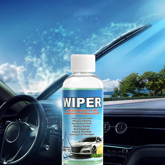 Concentrated Car Wiper Fluid, Nanotech Windshield Cleaner with 90-Day Protection, Anti-Dust & Sludge Formula, Rubber Antioxidant for Wiper Longevity, Safe Driving Auto Care Solution