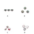 thumbnail image 2 of Ruiboury 3 Pcs Bouton de Trompette Remplacement Composant de Réparation Universel Petits Doigts de Musique Touches Instrument en Laiton Type 1, 2 of 8