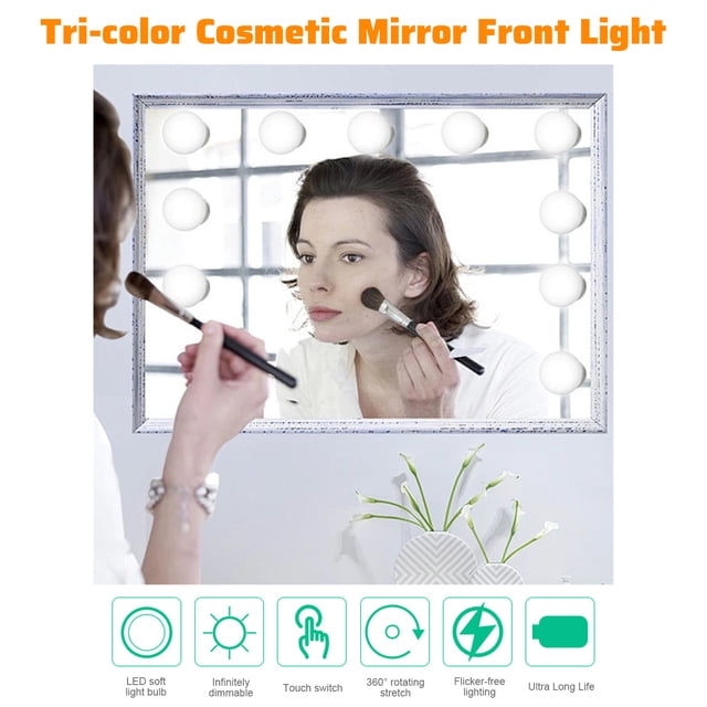 Ampoule, Recharge de Miroir Usb Miroir de Meuble-Lavabo Miroir de Maquillage Led