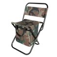 thumbnail image 1 of Fishing Chair with Cooler Bag Compact Fishing Stool Foldable Camping Chair, 1 of 6
