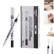 Office Supplies 10Pcs Long Head Deep Hole Marker Pens Long Head Deep Hole Marker 20Mm Deep Reach Markers Long Nib Markers 10Ml, Tool Office&Craft&Stationery 14.5
