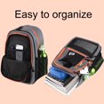 thumbnail image 3 of Trail Maker Multi-Pocket Backpack with Front Mesh Zipper Pocket, Side Mesh Pockets, Padded Laptop Pocket, Rubber Grip Handle & Reflective Trim for Travel, Commute, School & Gym in Black & Neon Green, 3 of 5