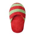 thumbnail image 4 of Dog Toy Pet Puppy Chew Squeaky Squeaker Sound Plush Slipper Shape RD+GN, 4 of 5