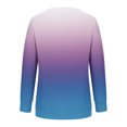 thumbnail image 3 of 50 % de Rabais Liquidation Chandail Surdimensionné pour Femmes 2023 Col Rond Mode Décontractée Manches Longues Imprimé Chandail Hauts Blouse, 3 of 3