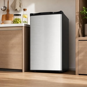 CazToi 3.2 Cu.Ft Single Door Compact Refrigerator, Mini Fridge for Bedroom, Dorm, Office