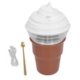 thumbnail image 2 of Electric Ice Cream Maker, 450ml Capacity Ice Cream Maker Brown ABS  for Homemade Gelato, 2 of 7