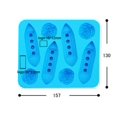 thumbnail image 2 of Oleegame 1PC Baby Popsicle Molds Blue Ice Making Grid Moldes Creative Love Popsicle Ice Film Blue, 2 of 2