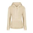 thumbnail image 3 of MAWCLOS Ladies Sweatshirt Pocket Hoodies Solid Color Hooded Tops Casual Fall Drawstring Pullover Khaki XL, 3 of 6