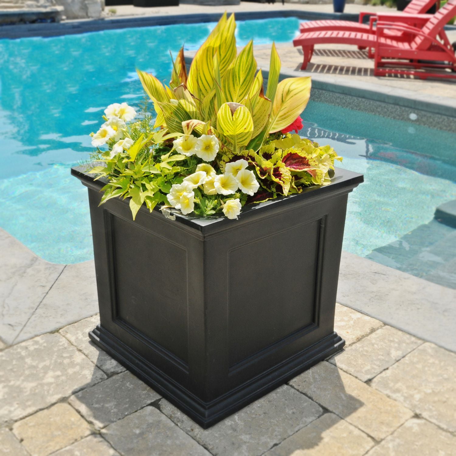 Planteur de patio de Fairfield, 20 po x 20 po