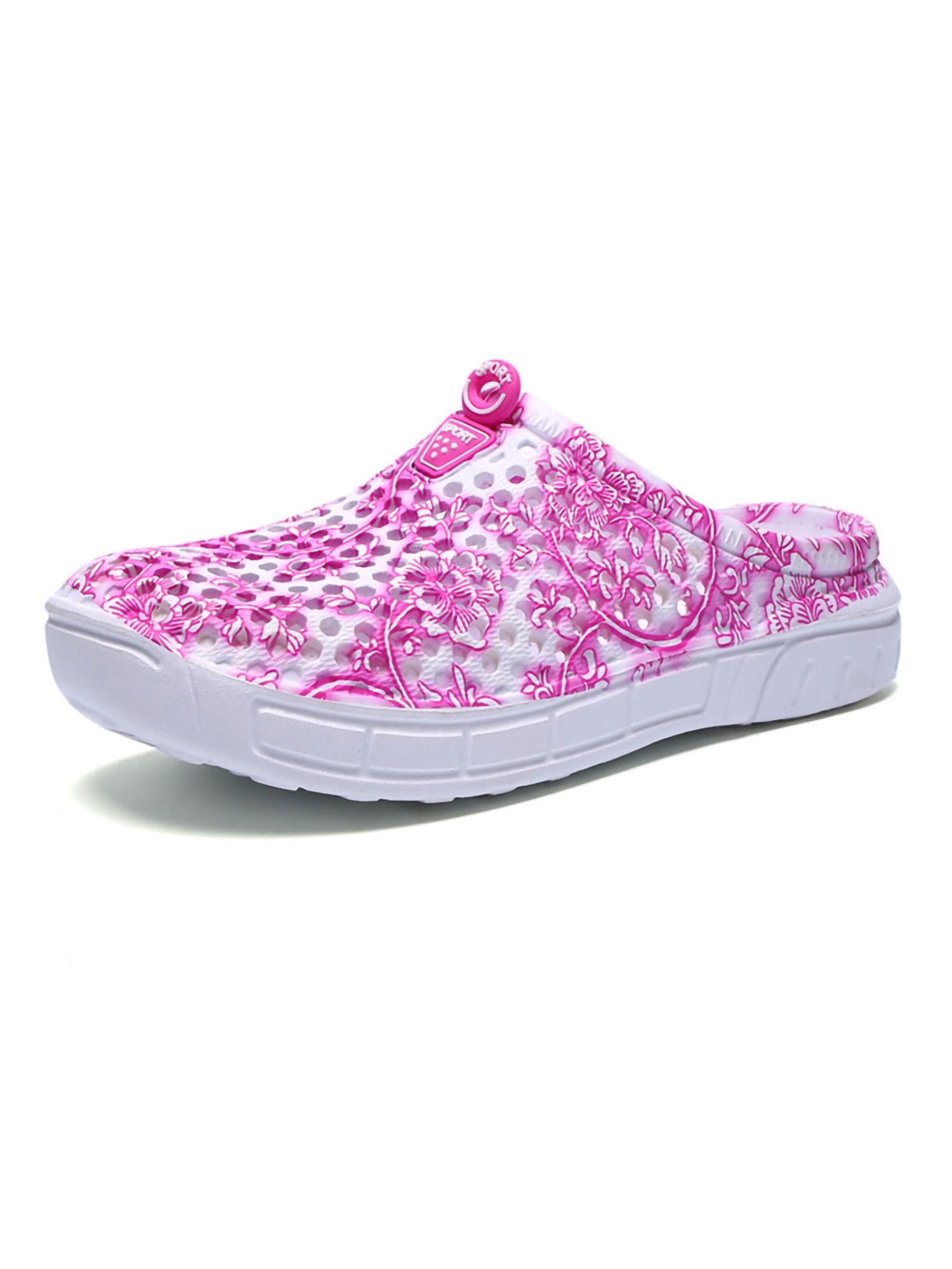 Innerwin Women Clogs Summer Mules Slip On Quick Dry Sandals Beach Shower Pink 10