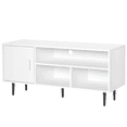 thumbnail image 1 of HOMCOM Modern TV Stand Cabinet w/ Storage Shelf, Cable Hole, Entertainment, 1 of 10