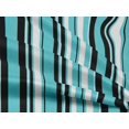 thumbnail image 4 of oneOone Rayon Turquoise Blue Fabric Stripes Craft Projects Decor Fabric Printed By The Yard 56 Inch Wide, 4 of 4