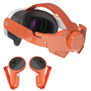 Headband for Meta Quest 3, Replacement headband with adjustable hinges for enhanced comfort, VR headset headband replacement, VR accessories with silicone grip covers