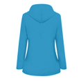 thumbnail image 3 of HTNBO Hooded Solid Color Rain Coats for Women Outdoor Windproof Plus Size Rain Jackets, 3 of 3