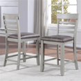 thumbnail image 1 of Steve Silver Hyland Stone Gray Wood Counter Chair, 1 of 9