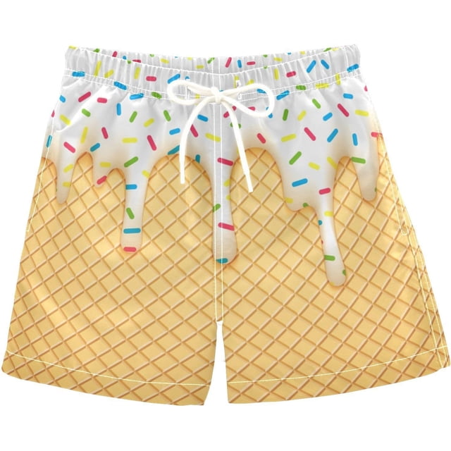 Boys Swim Trunks Beach Board Shorts Quick Dry Toddler Swimsuit Bathing Suits with Mesh Lining