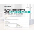 thumbnail image 5 of MesaSe Sheets & Beyond Solid Microfiber 14” Bed Skirt  Queen  White, 5 of 5