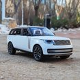 thumbnail image 3 of 1:24 2022 Land Rover Range Rover SV SUV Alloy Model Car Toy Diecasts Casting Sound and Light Car Toys For Children Vehicle C523 White With box, 3 of 6