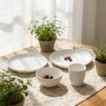 thumbnail image 4 of Plastic Dinnerware Set 16 Piece Includes 8 Plates 4 Bowls 4 Cups Microwave Safe Dishwasher Safe For Kitchen Use, 4 of 6