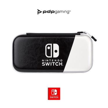 PDP Gaming Slim Deluxe Travel Case: Black & White