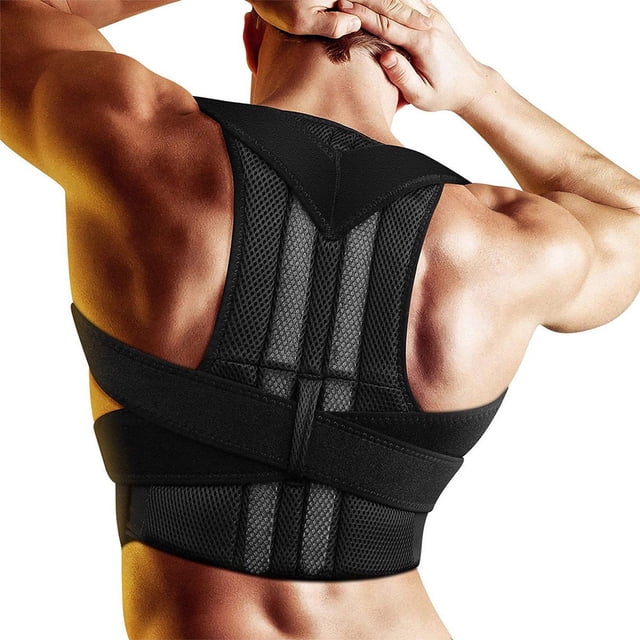 serony Posture Correction Adjustable Women Multi-Sizes Support Bands Elastic Lightweight Adult Back Corset Adult Working Walking L