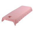 thumbnail image 1 of TISHITA Professional Breathable Washable Cotton Massage Table Bed Fitted Pad Cover Sheet Pink, 1 of 5