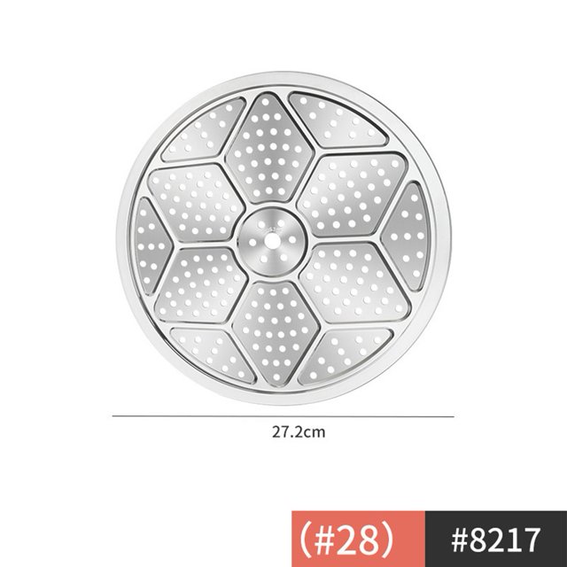 Plateau Vapeur Rond en Acier Inoxydable 304 15-39 cm, Grille de Cuisson, Plaque de Cuisson à la Vapeur