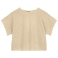 thumbnail image 3 of Plebaso T-shirts d'Entraînement pour Filles à Manches Longues/courtes, Dos Ouvert, Chandails Courts de Course Athlétiques pour Enfants, 3 of 6