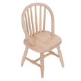 thumbnail image 2 of Dollhouse Wooden Chair 1:12 Scale Simple Design Modern Style Doll House Miniature Furniture, 2 of 8