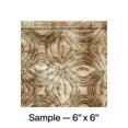 thumbnail image 1 of FASÄDE Lotus Decorative Vinyl Backsplash Panel in Bermuda Bronze (6X6 Inch Sample), 1 of 5