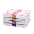 thumbnail image 1 of BKBP Cotton Cleaning Rags Dish Cloths for Washing Dishes, Set of 4 Dish Rags for Cleaning, Light and Soft Dish Towels for Kitchen Drying Dishes, 13.7 Inch x 13.7 Inch, 1 of 9