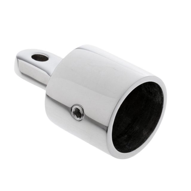 316 Stainless Steel Polished Pipe Eye End Bimini Top Fitting Hardware 1 ''