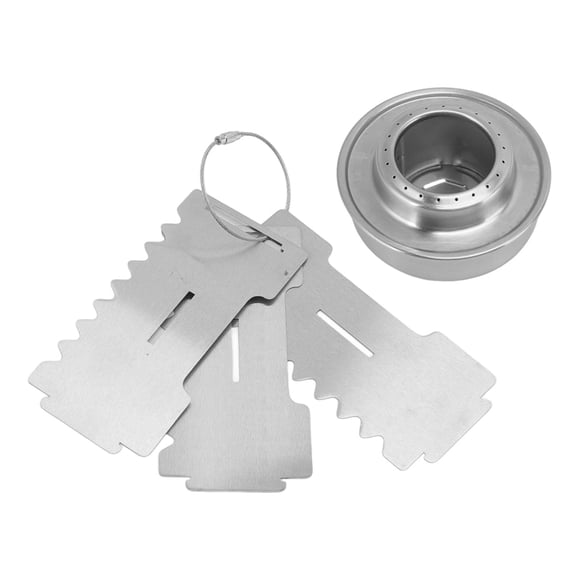 Camping Stove, Stainless Steel Mini Backpacking Stove For Camping Hiking Backpacking BBQ