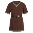 thumbnail image 1 of Men Medieval Costume Renaissance Templar Knight Vintage Tunic Tops, 1 of 6