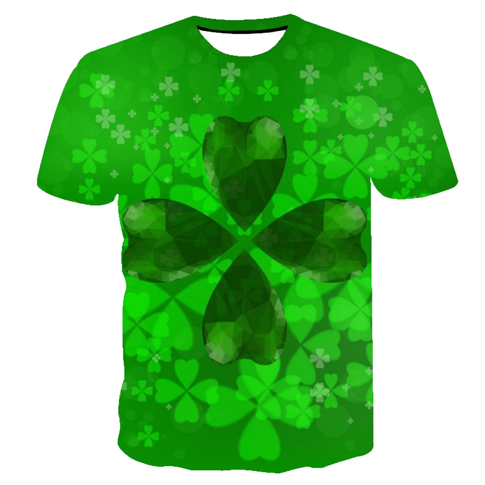 Chemises à Manches Courtes pour Hommes T-Shirt Décontracté à Manches Courtes Imprimé Jour de la Saint-Patrick Col Rond Chandail Blouse