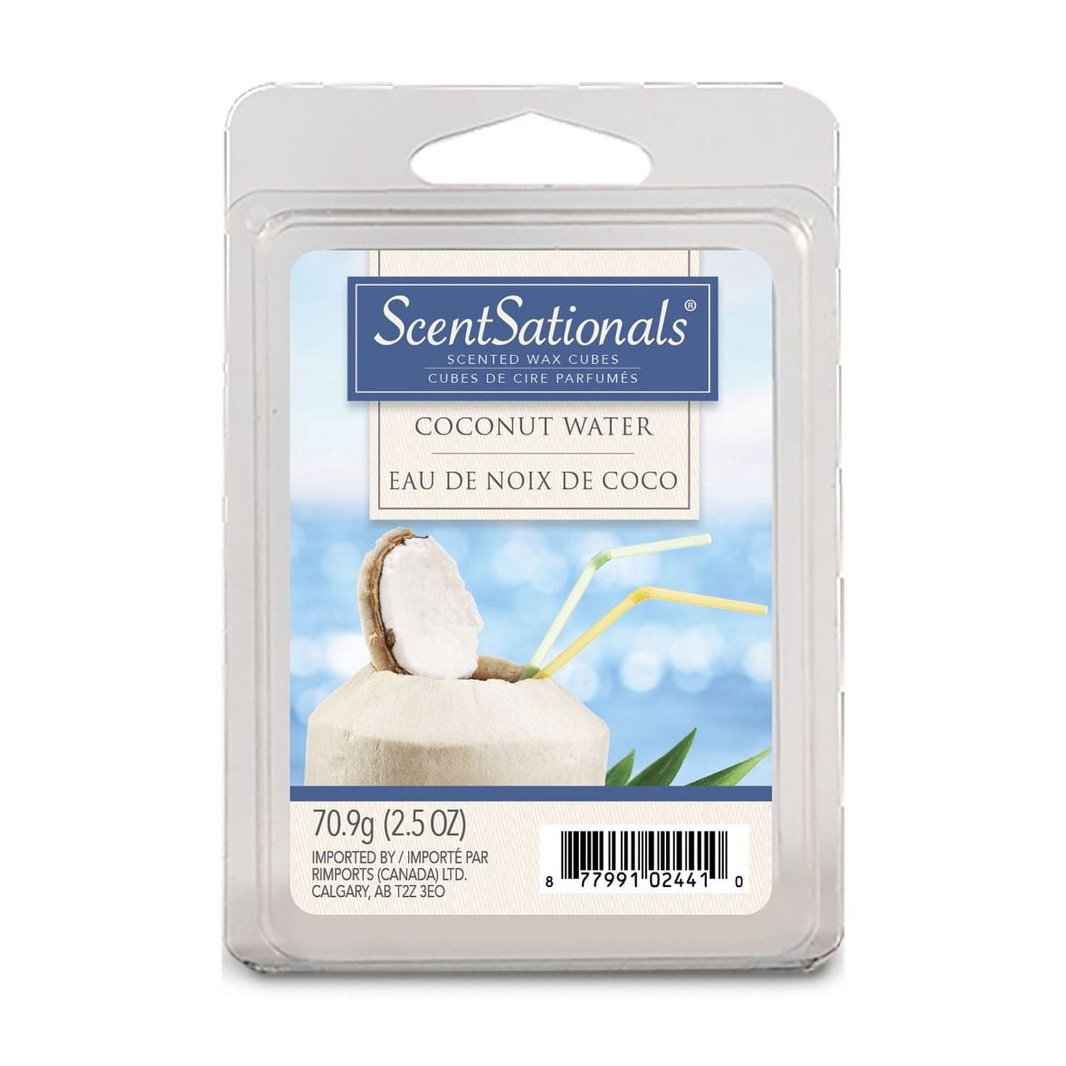 Cubes de cire parfumée ScentSationals - L'Eau de Noix Coco