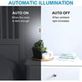 thumbnail image 4 of LED Night Lights with Smart Sensor, Self Dimming Light Dusk to Dawn, Smart Wall Night Lamp ,Compact Night Light, 0.5W Plug in Out Nightlight, Cool White, 6-Pack, 4 of 7