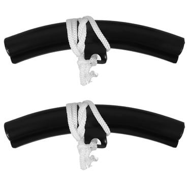 Shisuyan Coussinets de Protection de Jante de Pneu Professionnels Noirs 1 Paire 5.5x0.8x0.6in