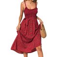 thumbnail image 3 of Julyccc Robe Maxi Boho Sans Manches pour Femmes, Robe d'Été de Plage à Boutons, 3 of 4