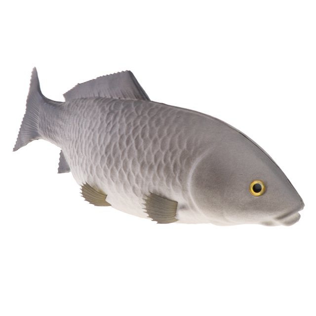GUOOL Lifelike Artificial Carp Ornament for Home Kitchen Aquarium Decoration Grey-Big