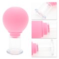 thumbnail image 3 of Unique Bargains 1 Pc Convenient Cupping Facial Tools for Beauty Parlor 0.79" Pink Silicone Glass, 3 of 5