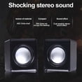 thumbnail image 2 of Computer Speakers Subwoofer Universal Music Loudspeaker Mini Small Speaker USB Sound Surround Office Laptop Multimedia Notebook Blue, 2 of 9