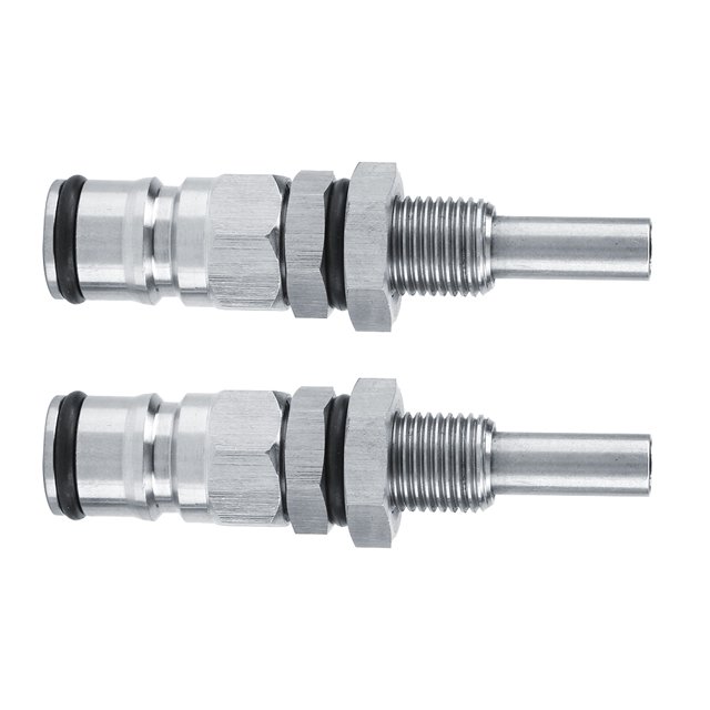 Greensen 2pcs / Set Connecteur Robuste de Poteau de Verrouillage de Boule de Bière de Fût, Poteau de Verrouillage de Boule en Acier Inoxydable, Poteau de Verrouillage de Boule Robuste