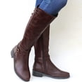 thumbnail image 4 of EGNMCR Bottes d'Hiver pour Femmes Bottes d'Hiver pour Femmes Chaussures à Talon Bas Confortables Extérieur Antidérapantes Extérieur Bottes Mi-Mollet, 4 of 5