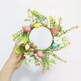 thumbnail image 2 of Plastic Easter Eggs Door Wreath With Easter Eggs Bunny And Easter Eggs Hand Made Rattan Easter Wreath Easter Eggs Happy Bunny Craftsmanship Decoration Gift Home Party Decoration, 2 of 6