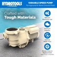 thumbnail image 2 of Swimline Hydrotools Variable Speed Self Priming 9720 GPH Filter Pump for Pools, 2 of 7