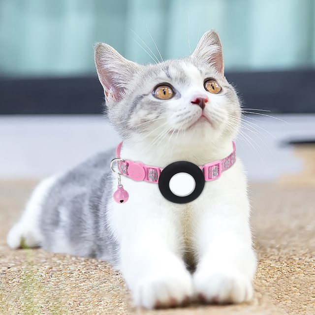 CEHVOM Collar With Bell Reflective Collar Address Pendant With Film Clearance